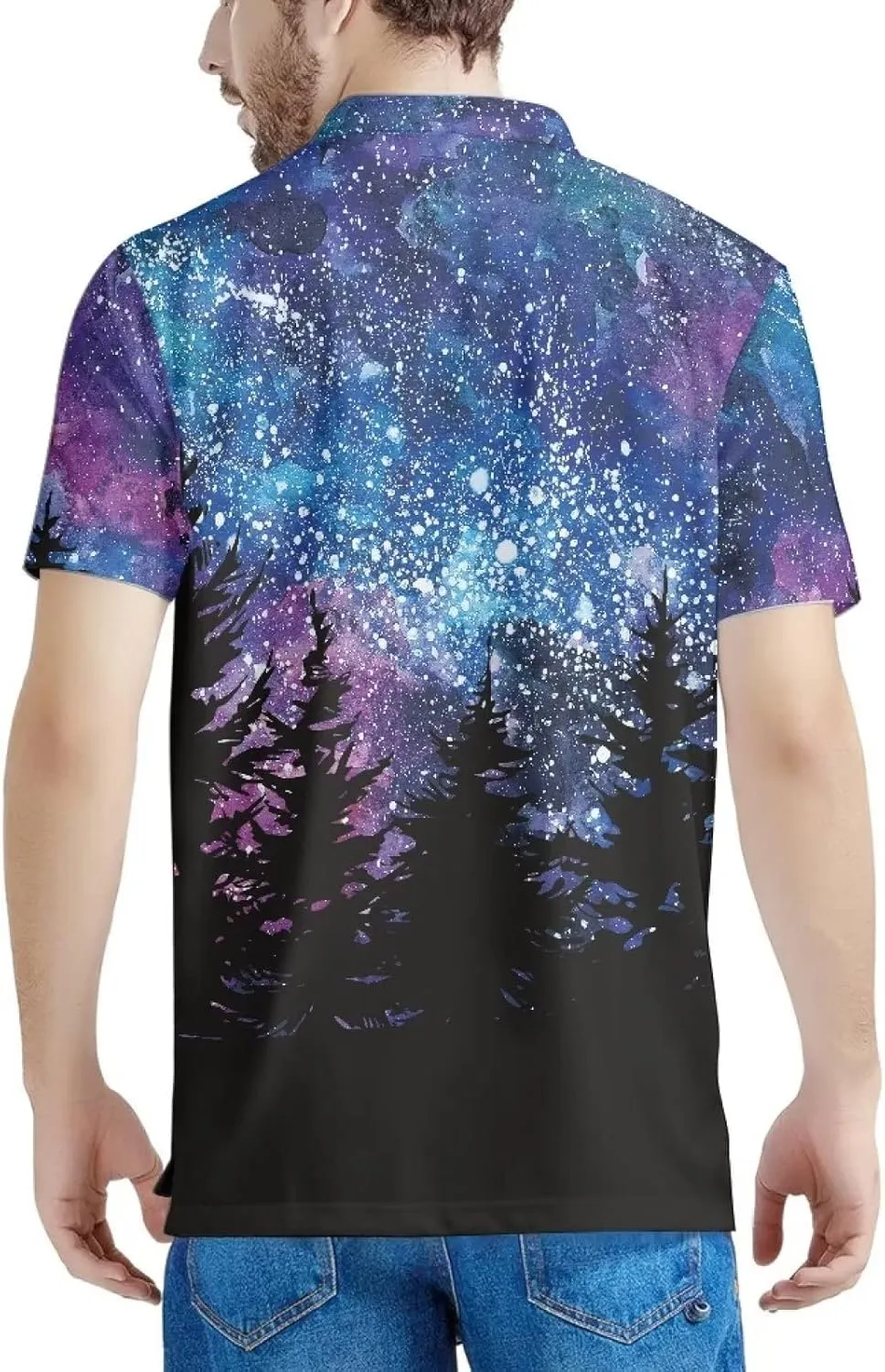 AFPANQZ Shirts for Mens Casual T-Shirts Graphic Short Sleeves Tees Button Up Casual Summer Slim Fit
