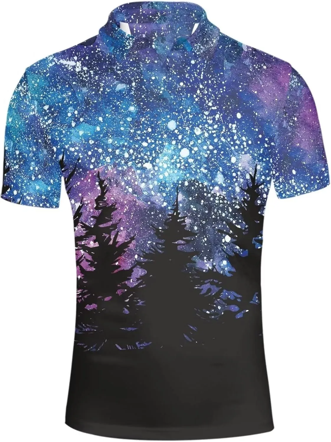 AFPANQZ Shirts for Mens Casual T-Shirts Graphic Short Sleeves Tees Button Up Casual Summer Slim Fit