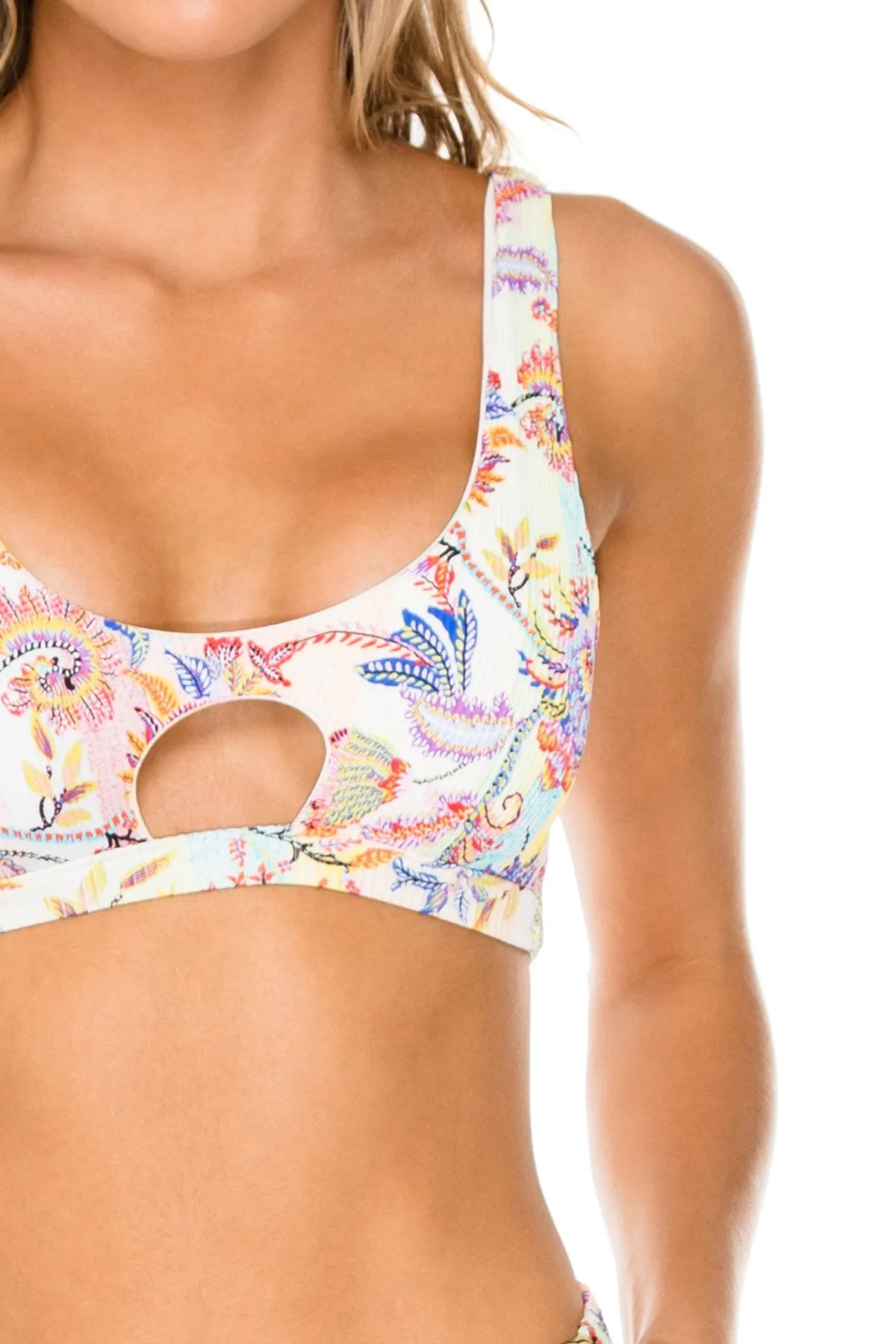 ALCAZAR - Tank Bralette & Flare Bottom Pants • Multicolor