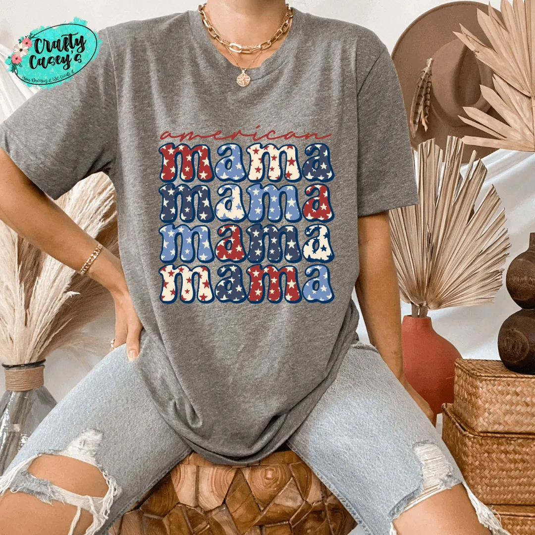 American Mama Retro T-shirt