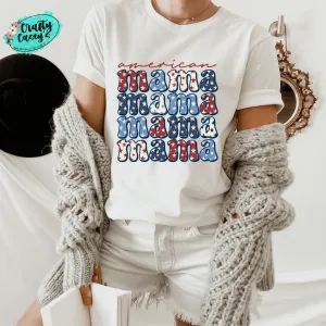 American Mama Retro T-shirt