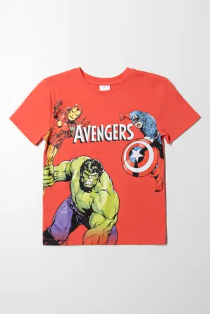 Avengers Short Sleeve T-Shirt Coral