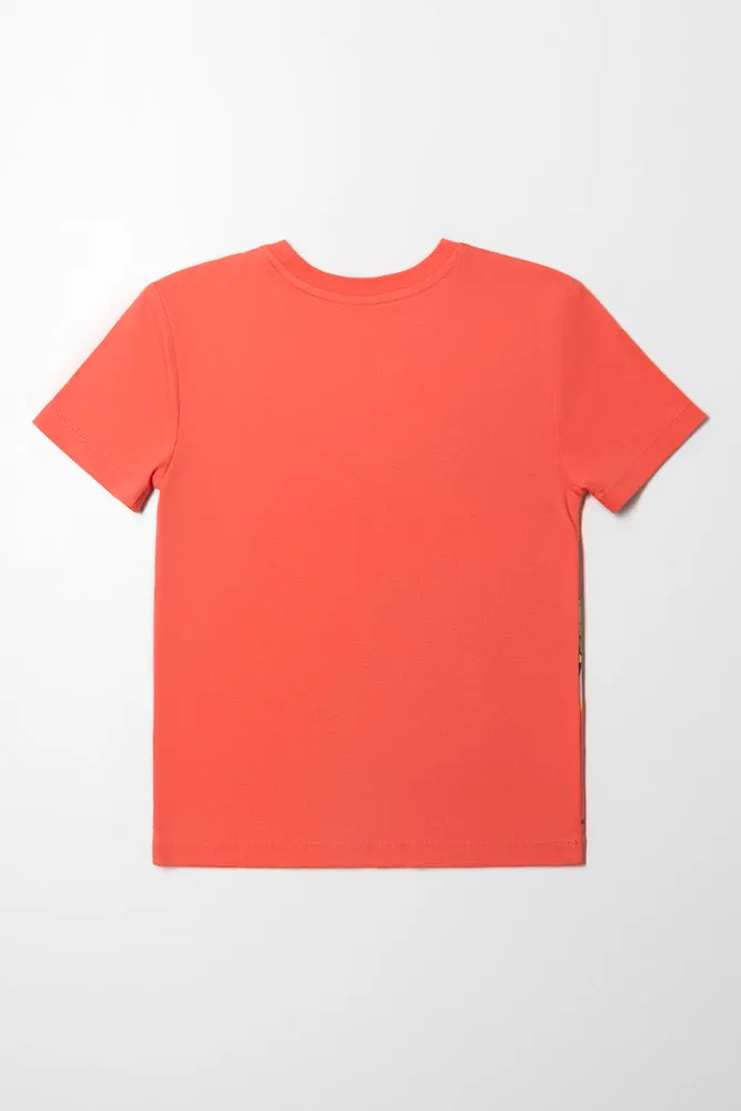 Avengers Short Sleeve T-Shirt Coral