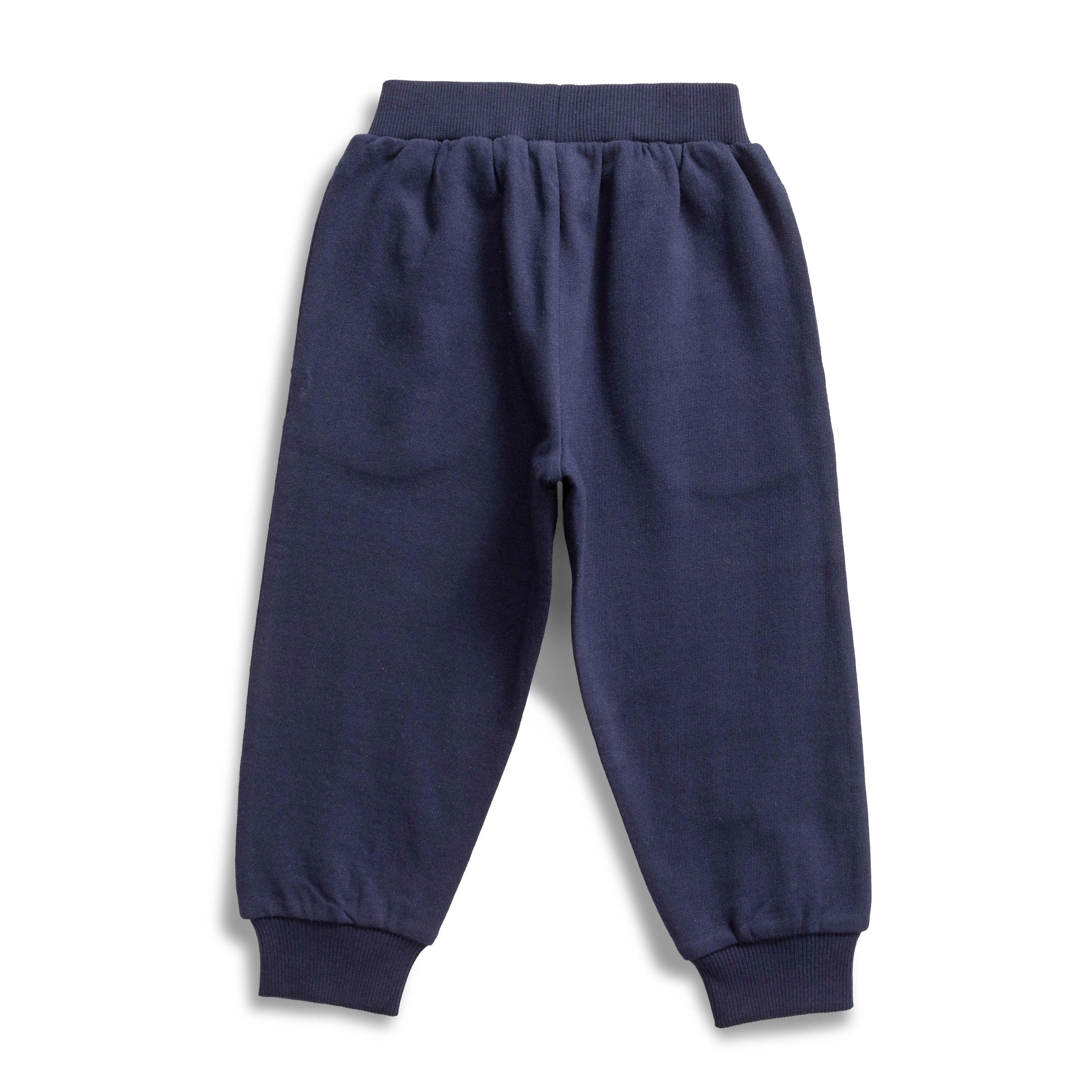 Baby Boys' Navy Blue Joggers  Soft Cotton Sweatpants with Drawstring