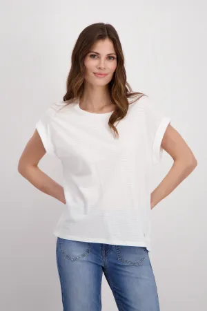 Basic Plain Burnout Cotton T-Shirt