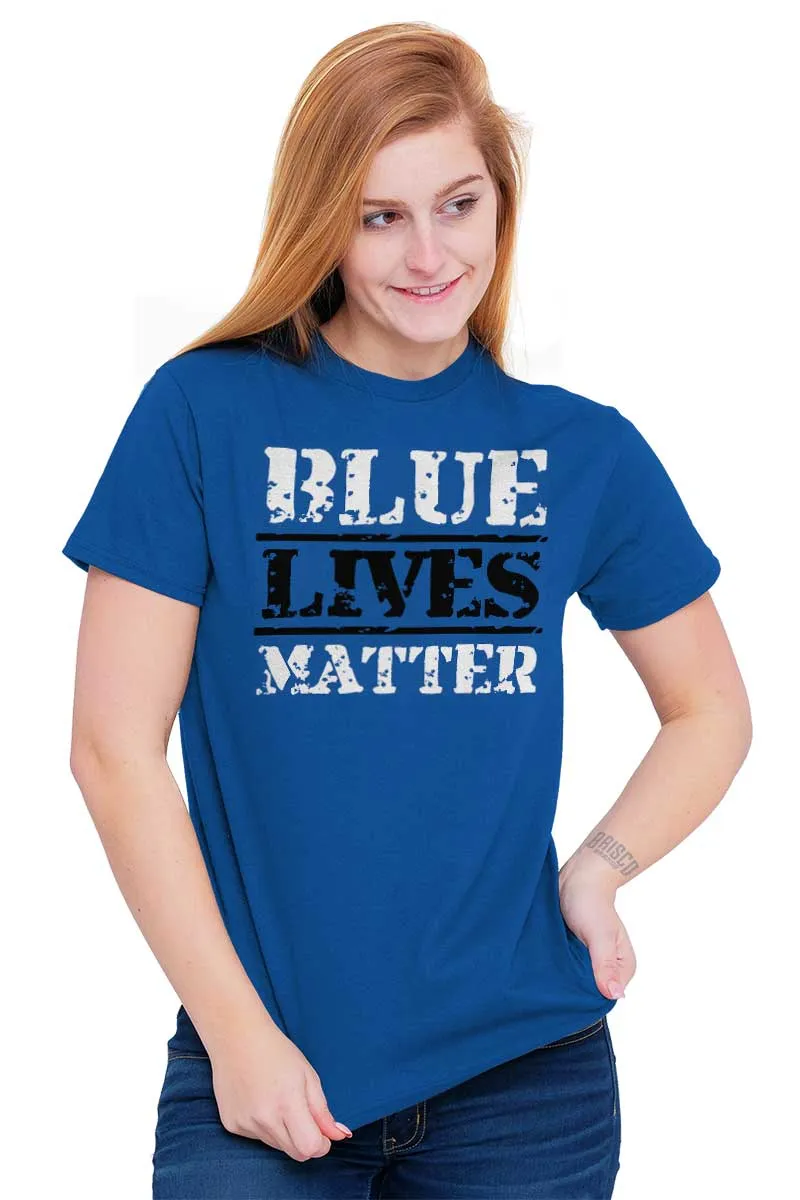 Blue Lives Matter Bold T-Shirt