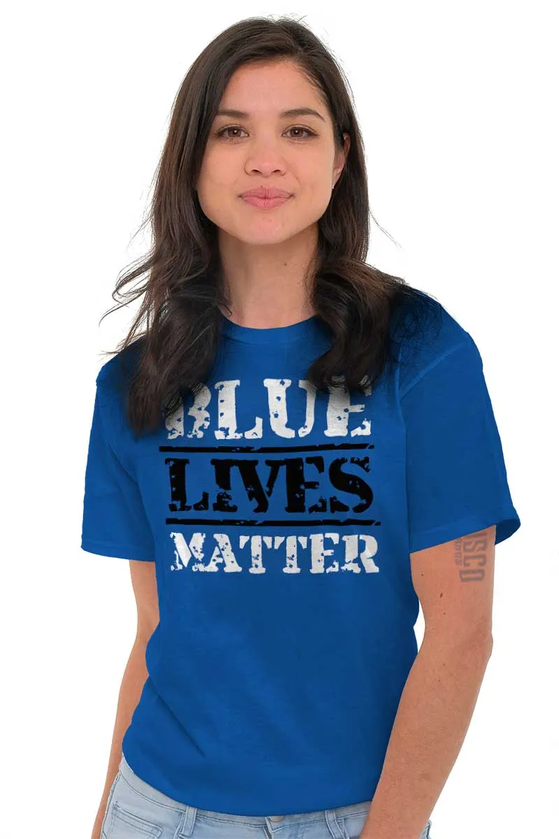 Blue Lives Matter Bold T-Shirt