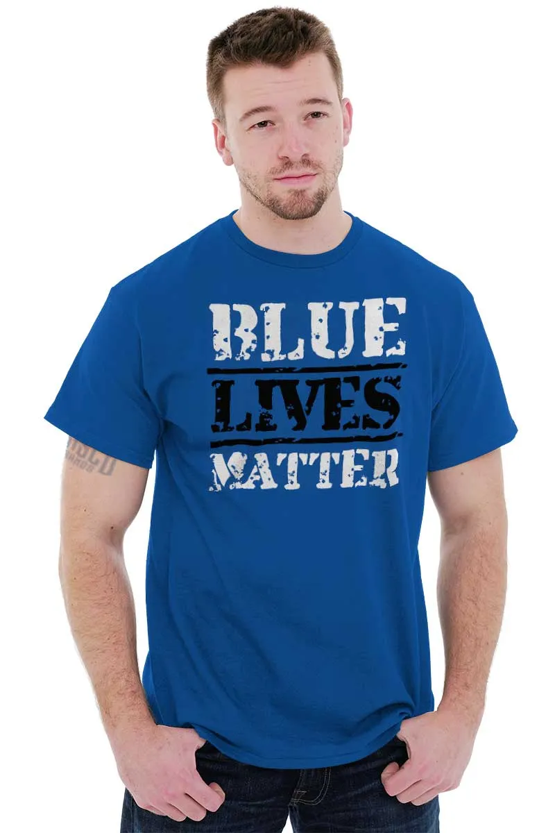 Blue Lives Matter Bold T-Shirt