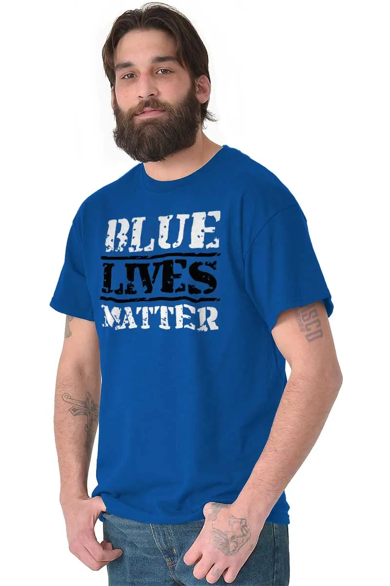 Blue Lives Matter Bold T-Shirt