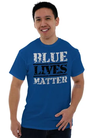 Blue Lives Matter Bold T-Shirt
