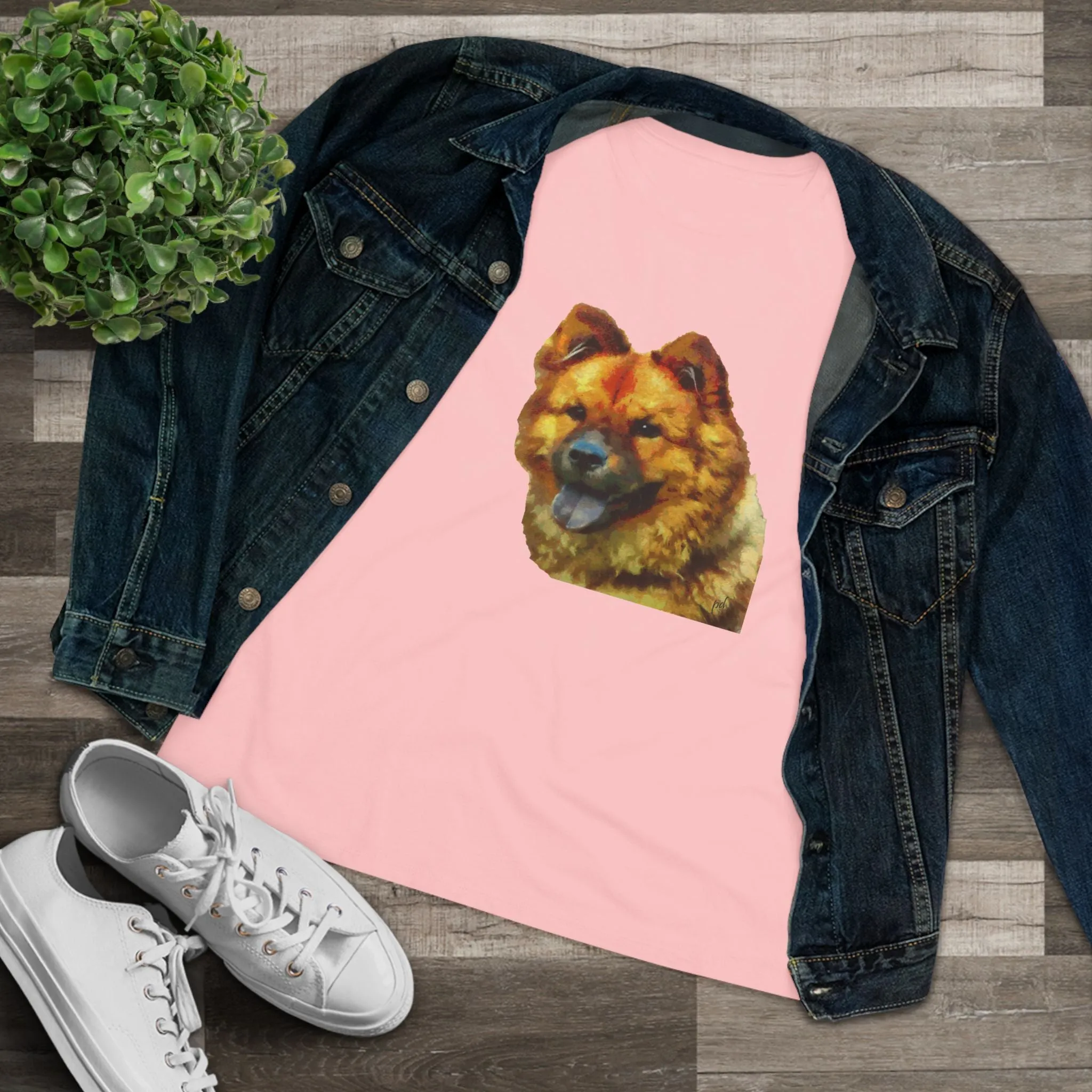 Chow Women's  Relaxed Fit Cotton Tee