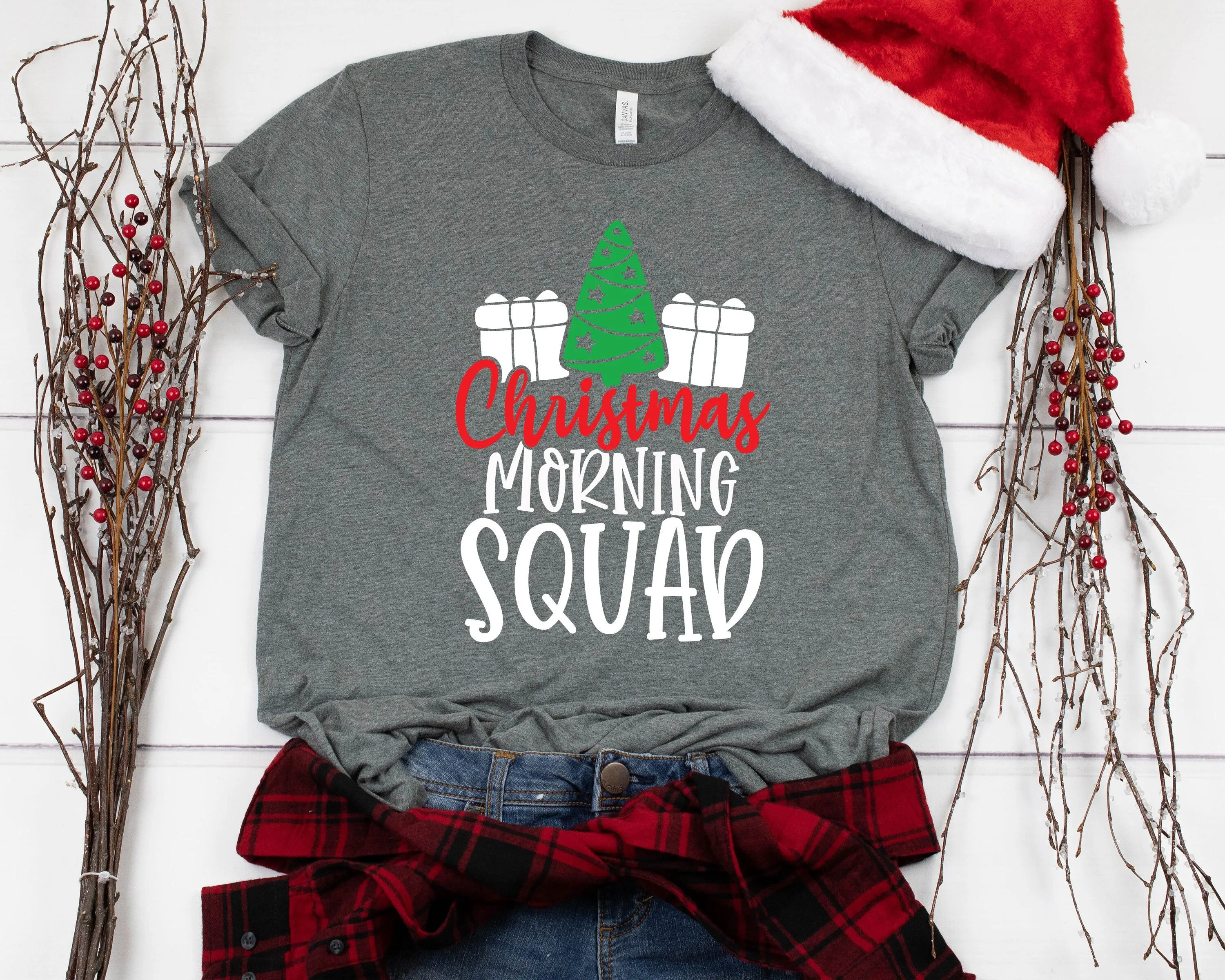 Christmas Morning Squad T Shirt - Funny X-Mas T Shirt - Christmas Shirt Gift