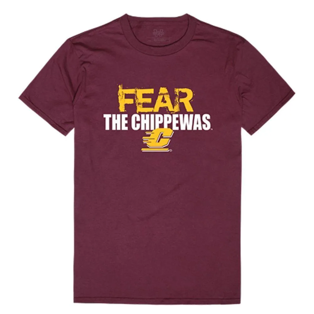 CMU Central Michigan University Chippewas NCAA Fear Tee T-Shirt
