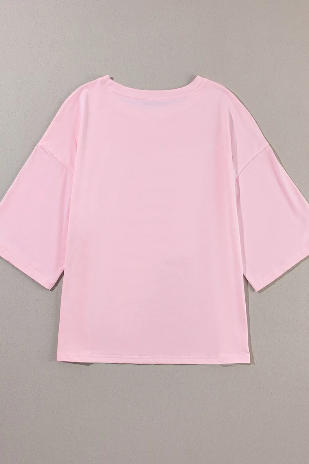 Color Block Star Patched Oversized T-Shirt