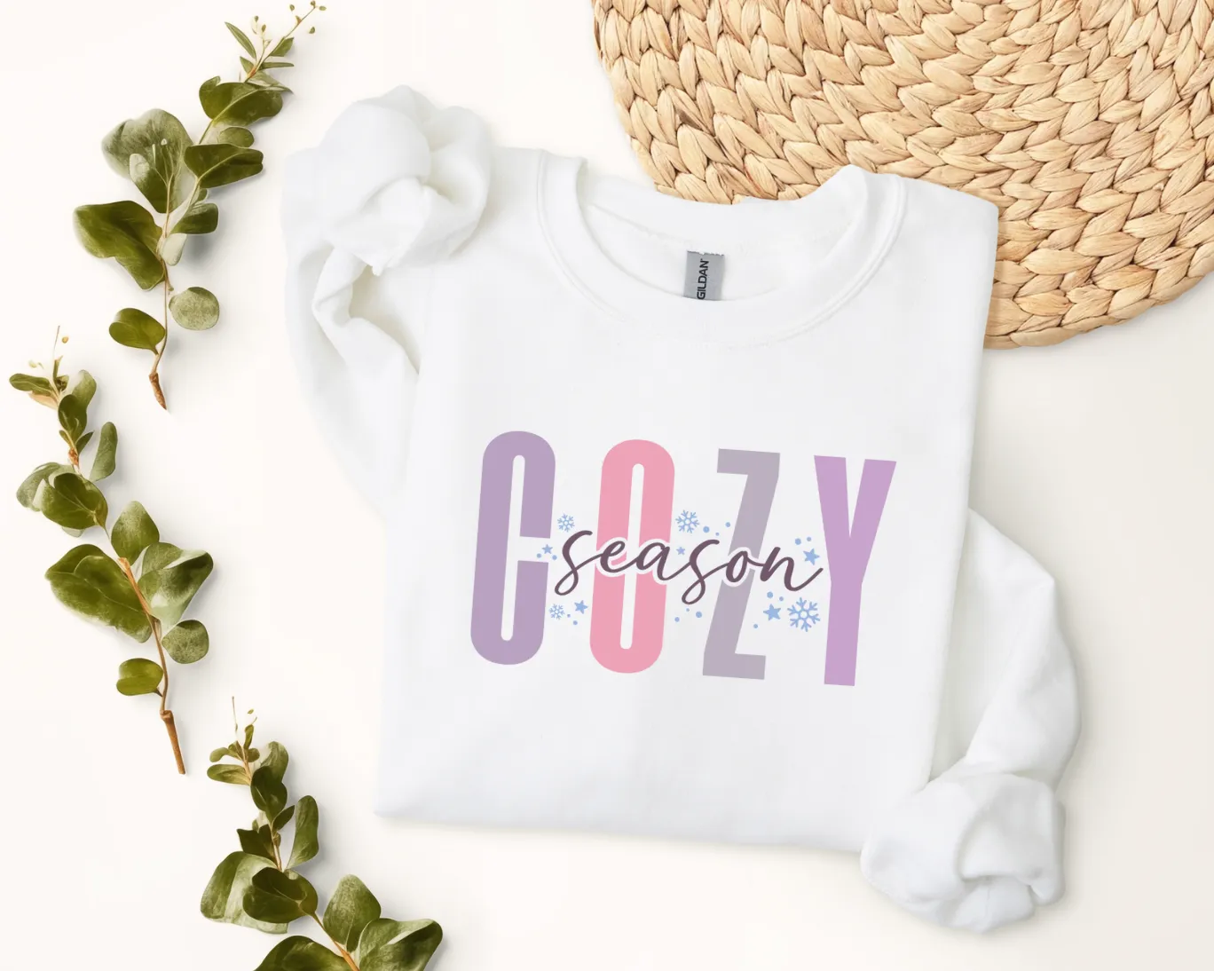 Colorful Cozy Season Graphic Pullover (Multiple Colors)