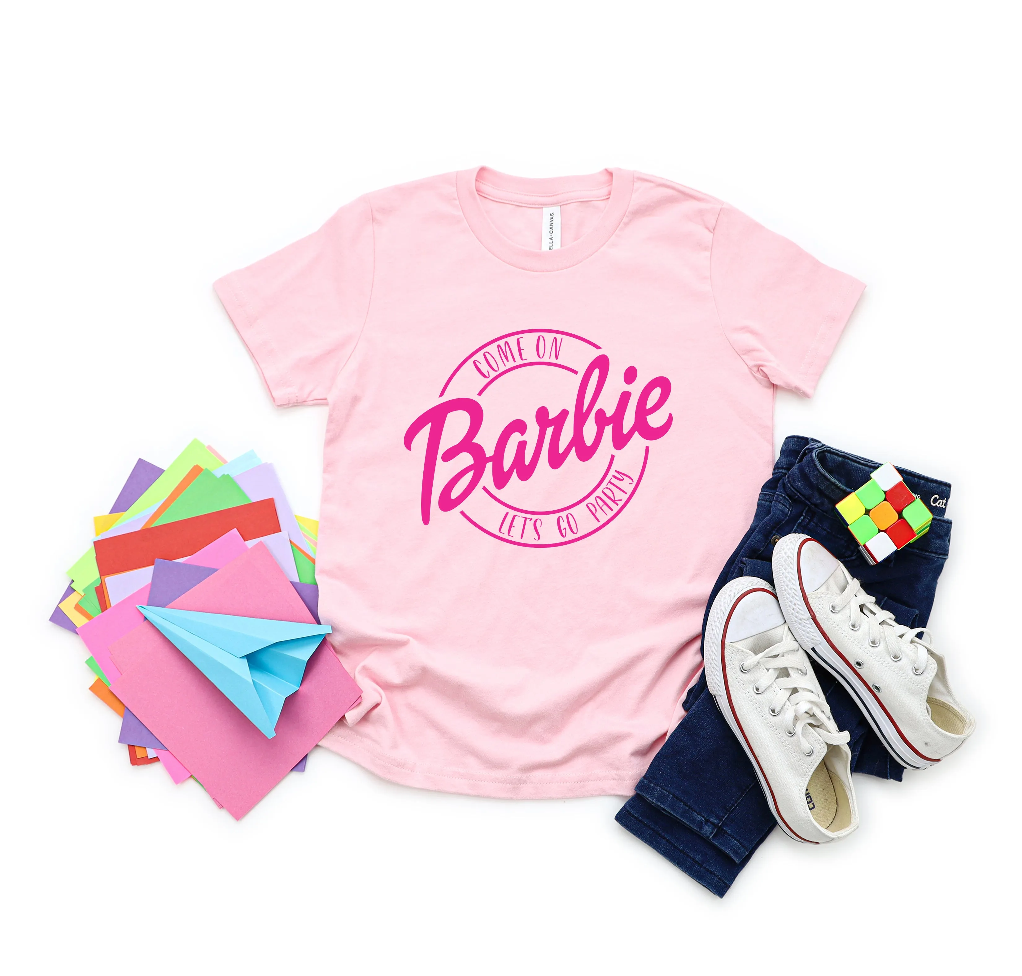 Come On Let's Go Party - Doll Shirt - Birthday Girl - Crew - Movie - Barbie
