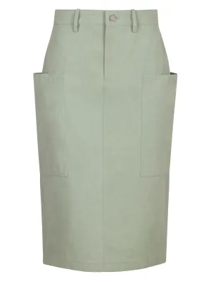 COTTON MIDI SKIRT