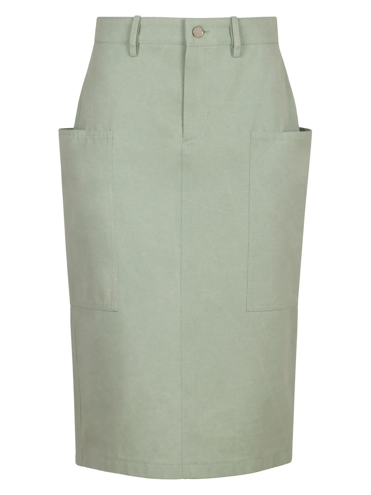 COTTON MIDI SKIRT