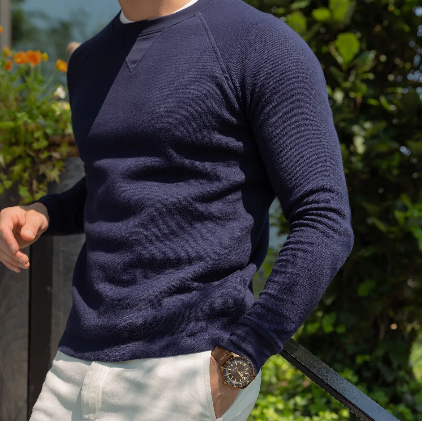 Cotton Pullovers - Navy
