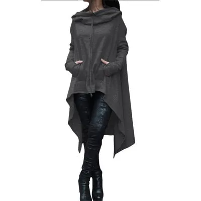 Cozy Autumn Poncho - Burgundy