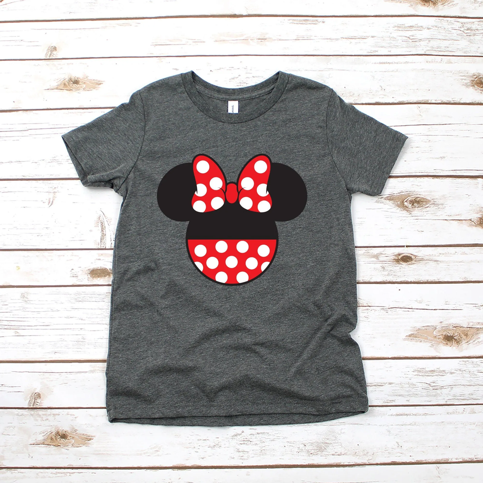Custom Minnie Mouse Disney Kids Shirt - Infant Toddler & Youth Shirt - Personalized Disney Shirt