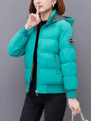Dames winterjas - modieus, capuchon, ritssluiting, warm