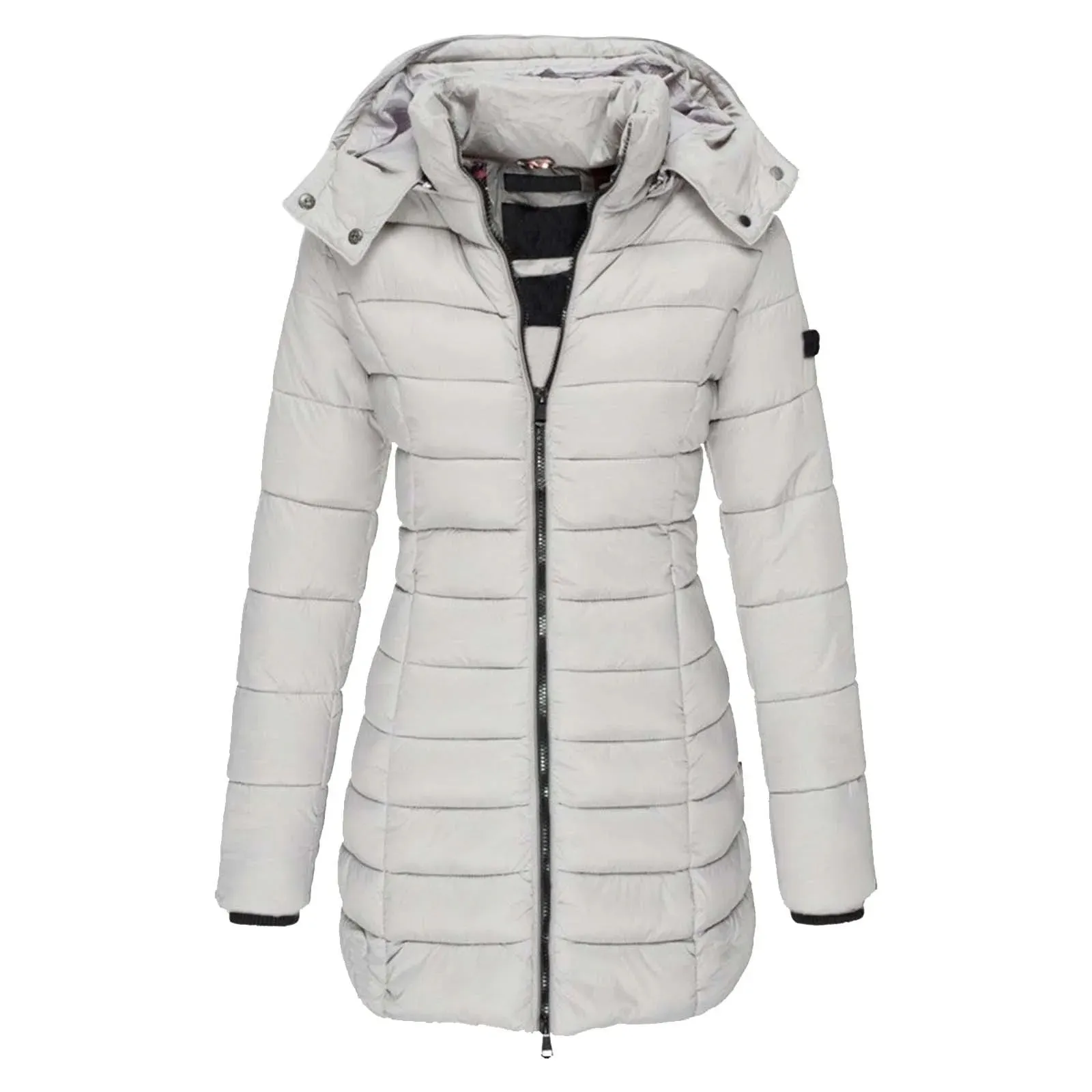 Dames Winterjas – Slim Fit Parka met Capuchon, Warm Gevoerd, Waterafstotend