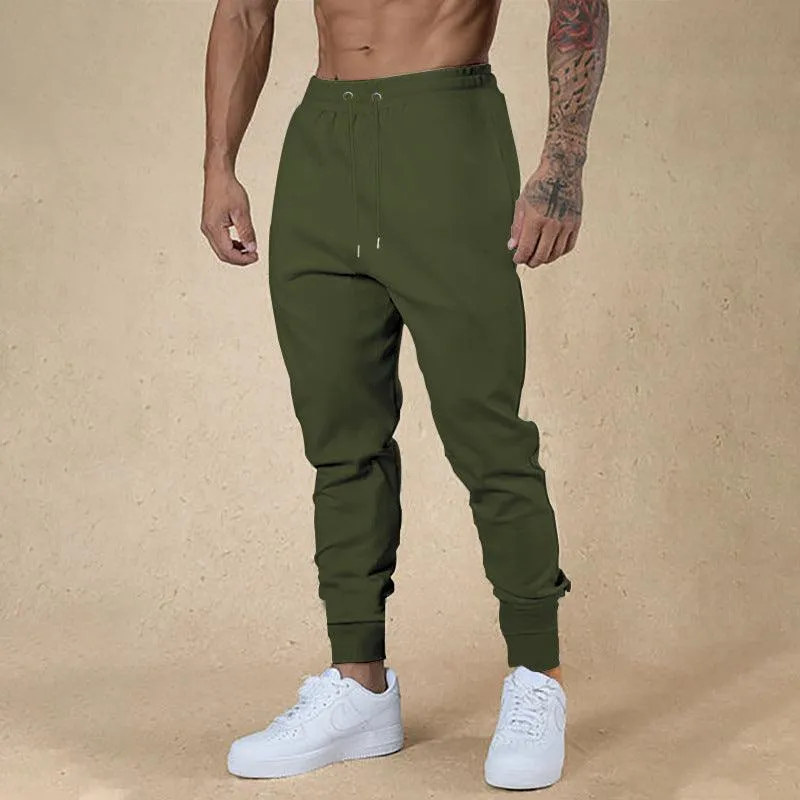 European and American Ankle-tied Men's Fitness Casual Pants