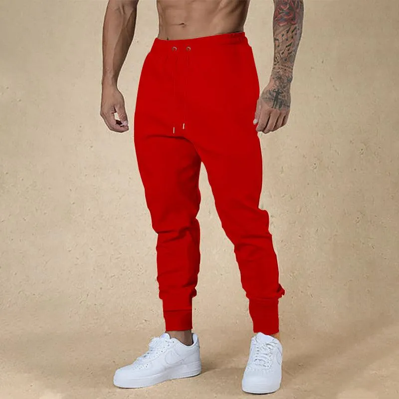 European and American Ankle-tied Men's Fitness Casual Pants