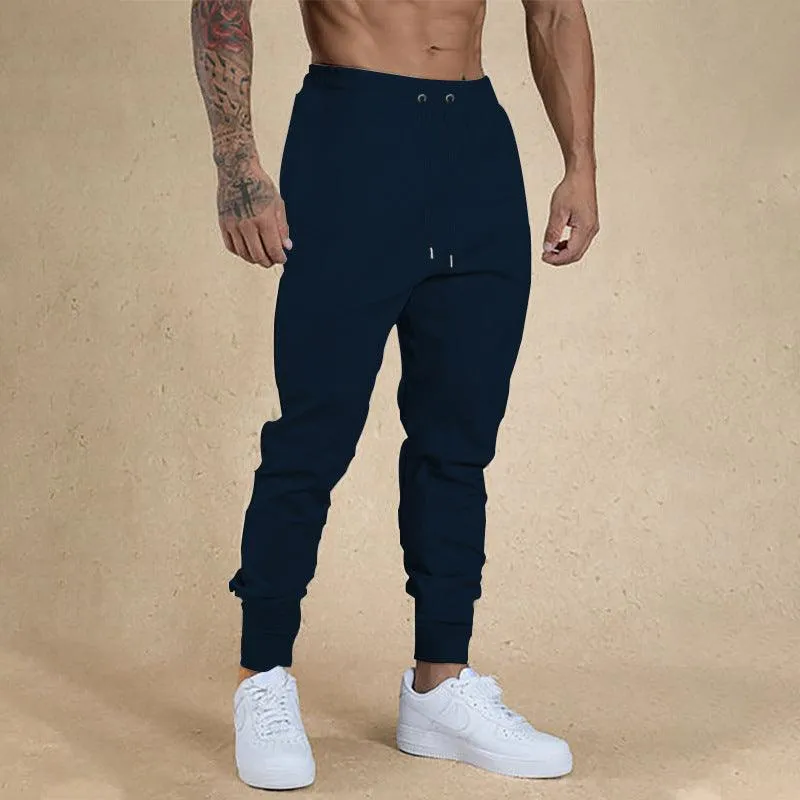 European and American Ankle-tied Men's Fitness Casual Pants