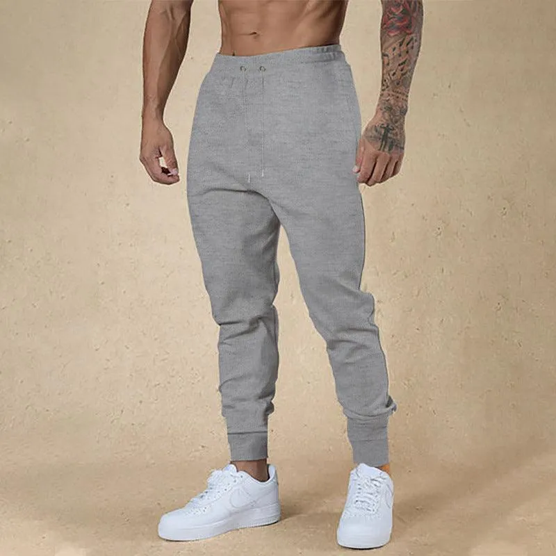 European and American Ankle-tied Men's Fitness Casual Pants