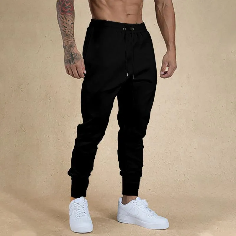European and American Ankle-tied Men's Fitness Casual Pants