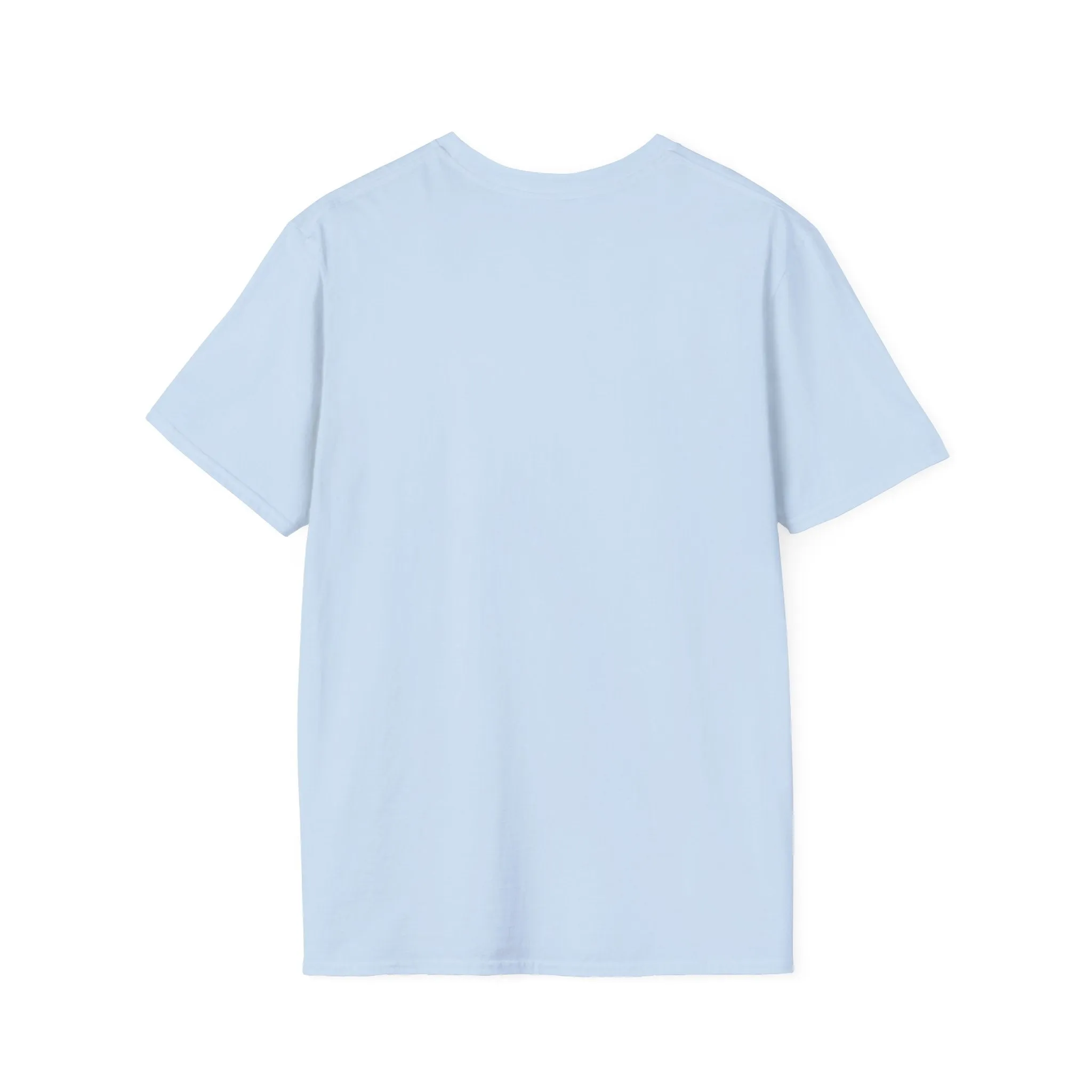 Halloween Pumpkin  - Unisex Softstyle T-Shirt - White Logo - Plain Back