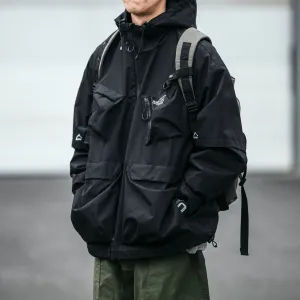 High Quality Waterproof Hooded Windbreaker for Men