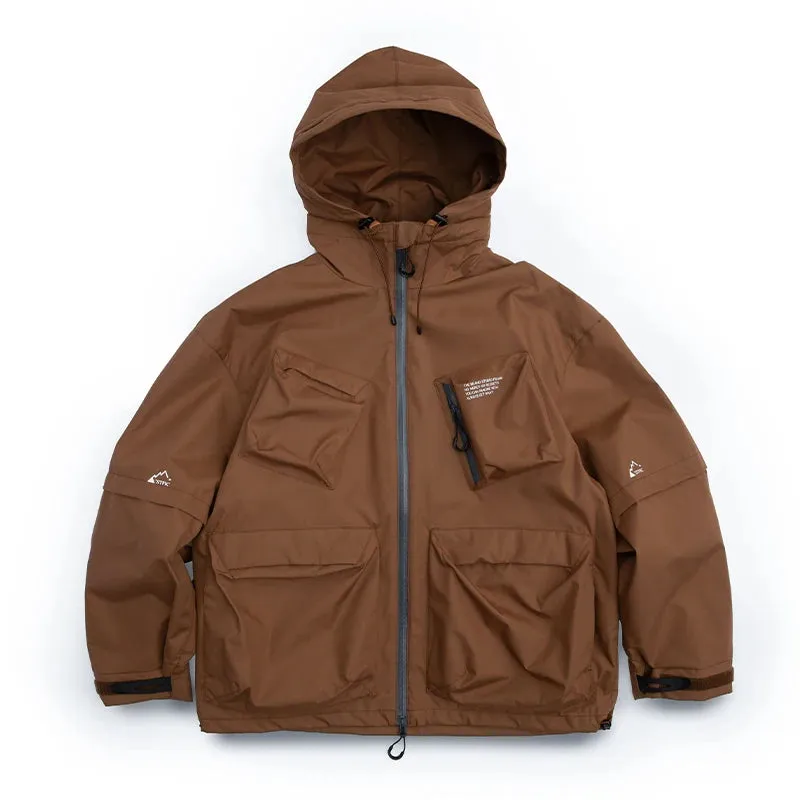 High Quality Waterproof Hooded Windbreaker for Men