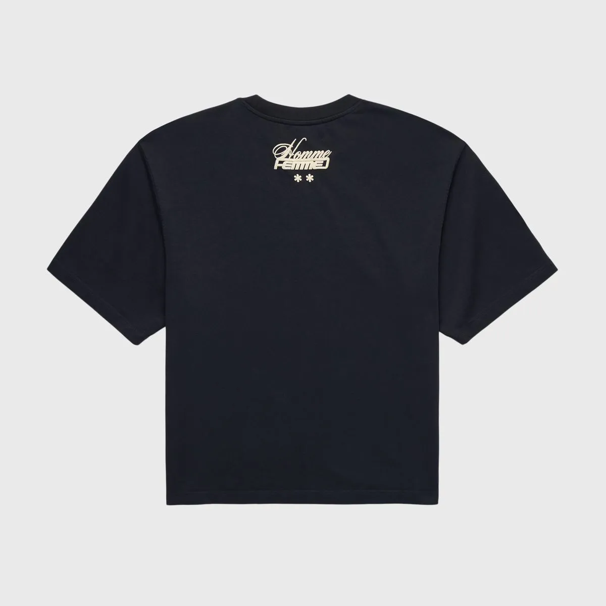 Homme   Femme "Destroyed Maison" Black Tee