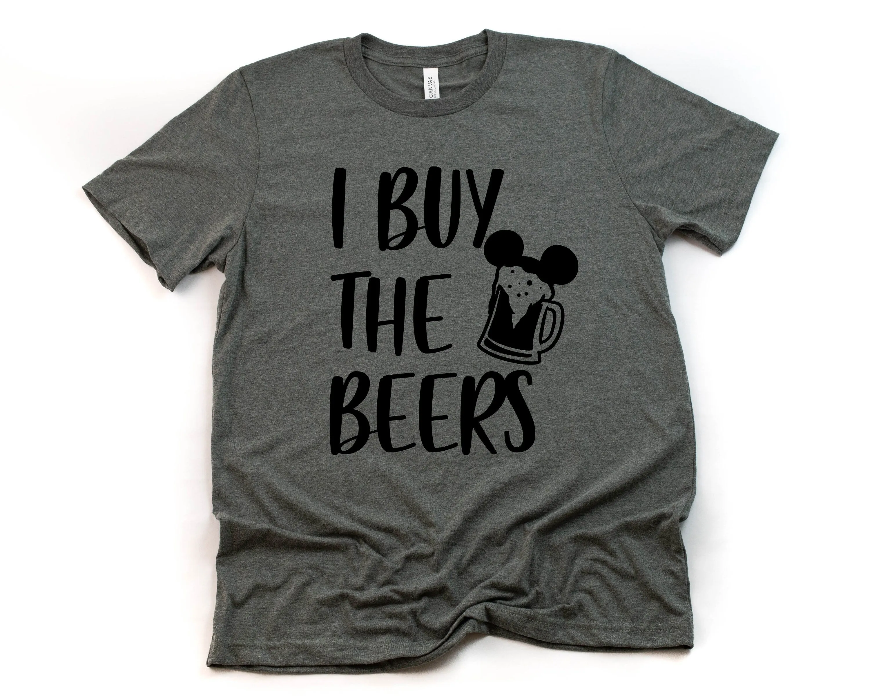 I Buy the Beers Adult Unisex T Shirt - Disney Epcot Drinking Shirt - Fun Tees