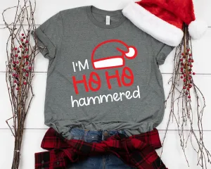 I'm Ho Ho Hammered T Shirt- Funny X-Mas T Shirt - Funny Drinking Santa Christmas Shirt - Christmas Party T shirt Gift