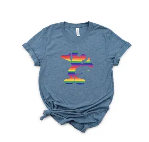 LGBT Gay Pride Mickey Adult T shirt - Disney Trip Matching Shirts - Mickey Mouse T Shirt - Mickey Rainbow