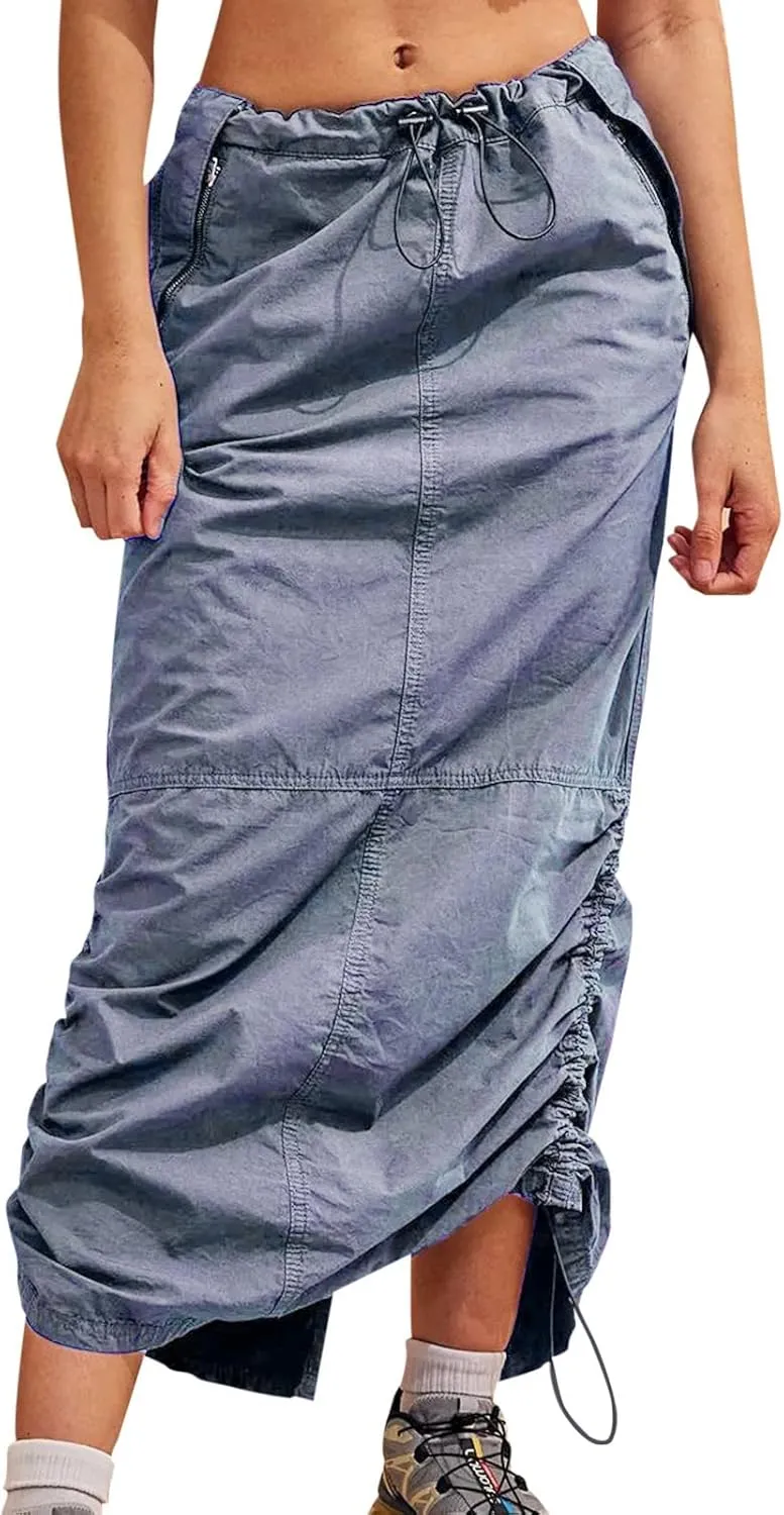 Long Skirt for Women Cargo Midi Elegant Pencil Skirt Beach Maxi Sexy Midi Skirts with Pocket Pencil Skirt for