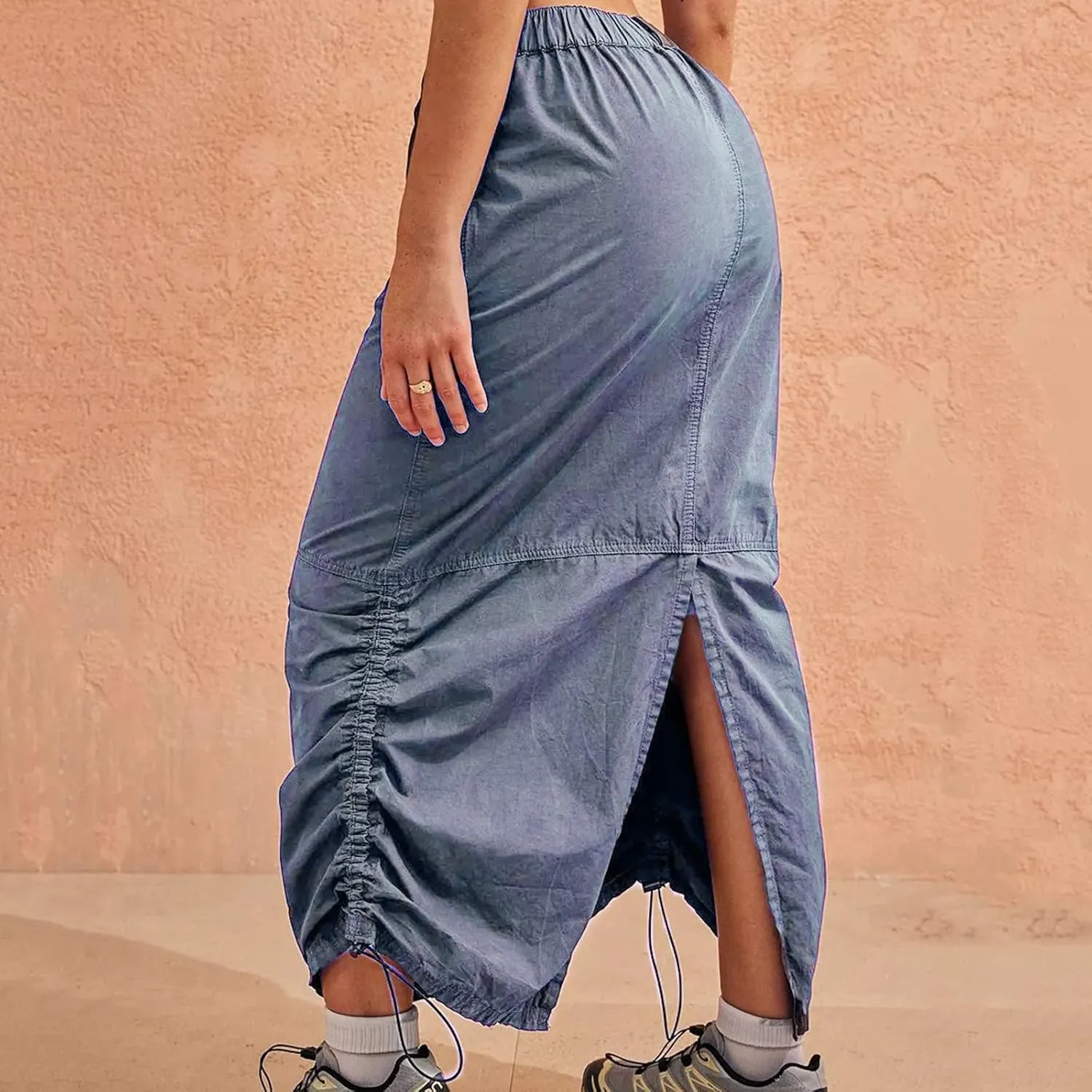 Long Skirt for Women Cargo Midi Elegant Pencil Skirt Beach Maxi Sexy Midi Skirts with Pocket Pencil Skirt for