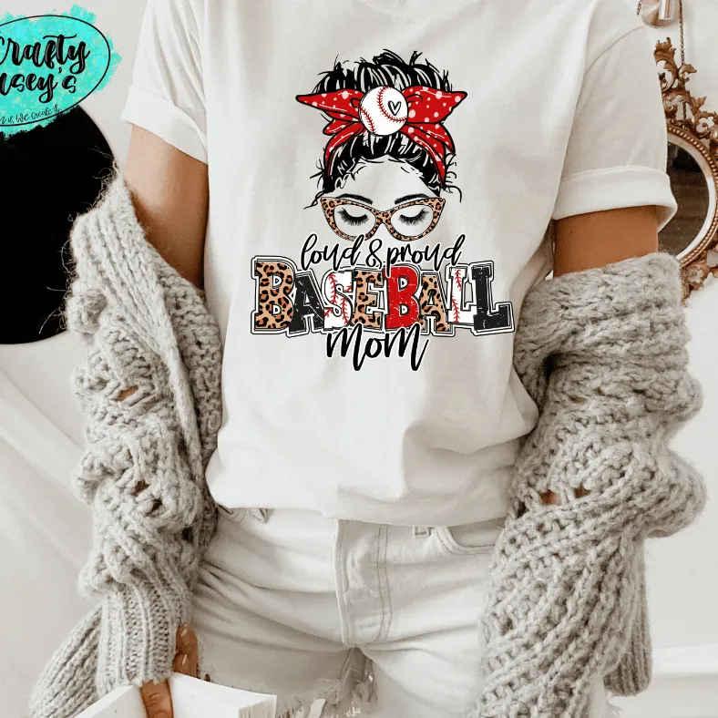 Loud & Proud Baseball Mom Bunn Unisex Tee