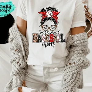Loud & Proud Baseball Mom Bunn Unisex Tee