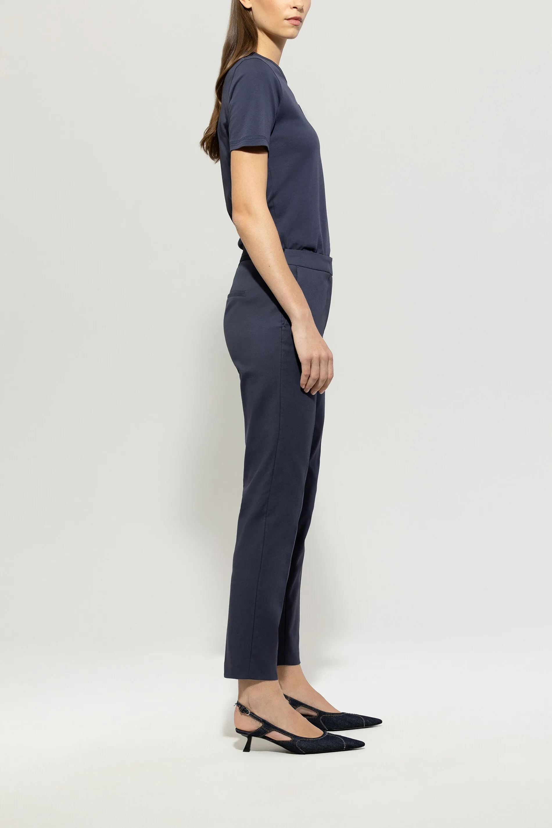 LUISA CERANO Navy Stretch Pant