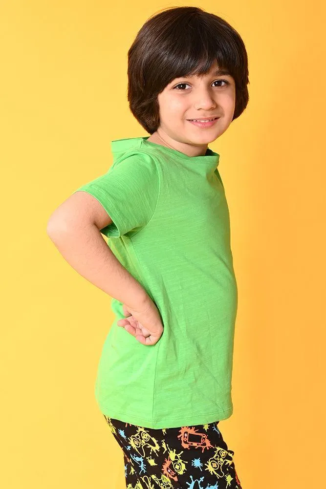 MAKE SOME NOISE SHORT SLEEVES T-SHIRT - GREEN