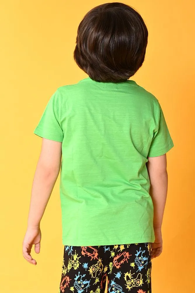 MAKE SOME NOISE SHORT SLEEVES T-SHIRT - GREEN