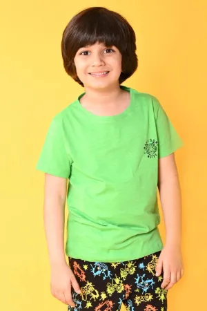 MAKE SOME NOISE SHORT SLEEVES T-SHIRT - GREEN