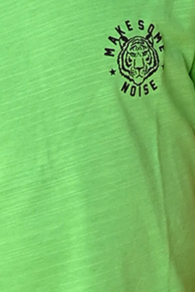 MAKE SOME NOISE SHORT SLEEVES T-SHIRT - GREEN