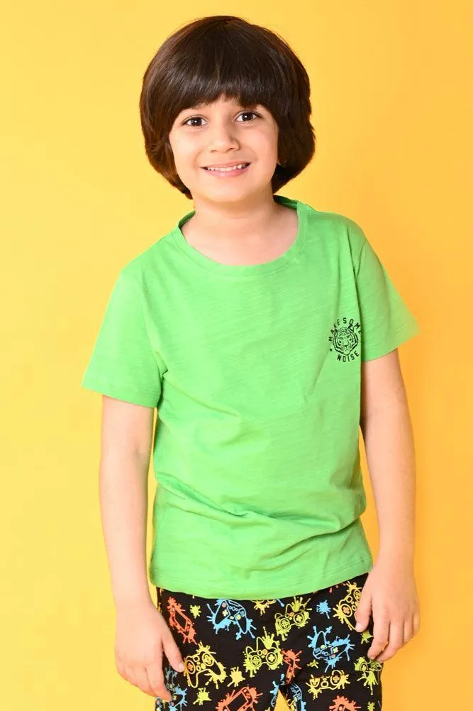 MAKE SOME NOISE SHORT SLEEVES T-SHIRT - GREEN