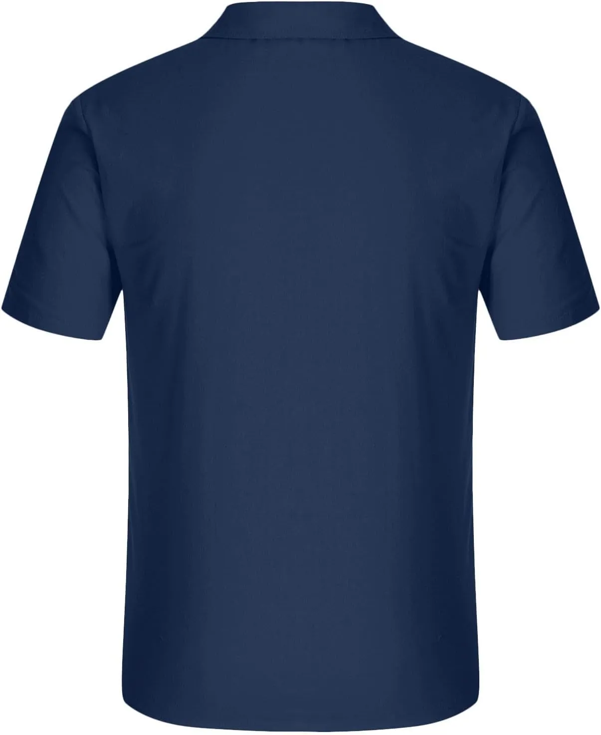 Men Shirt Casual Summer Short Sleeve Shirts for Men Button Down for Men Trendy Plain Shirts Tops with Pocket 2025